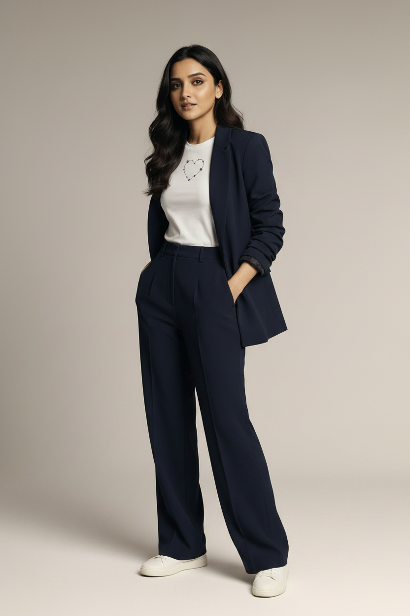 Blue Heart Constellation - Navy Blazer