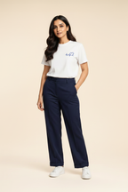 Blue Heart Pulse - Navy Trousers