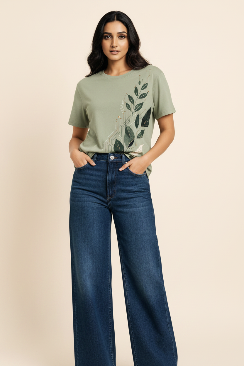 Botanical Circuit - Denim