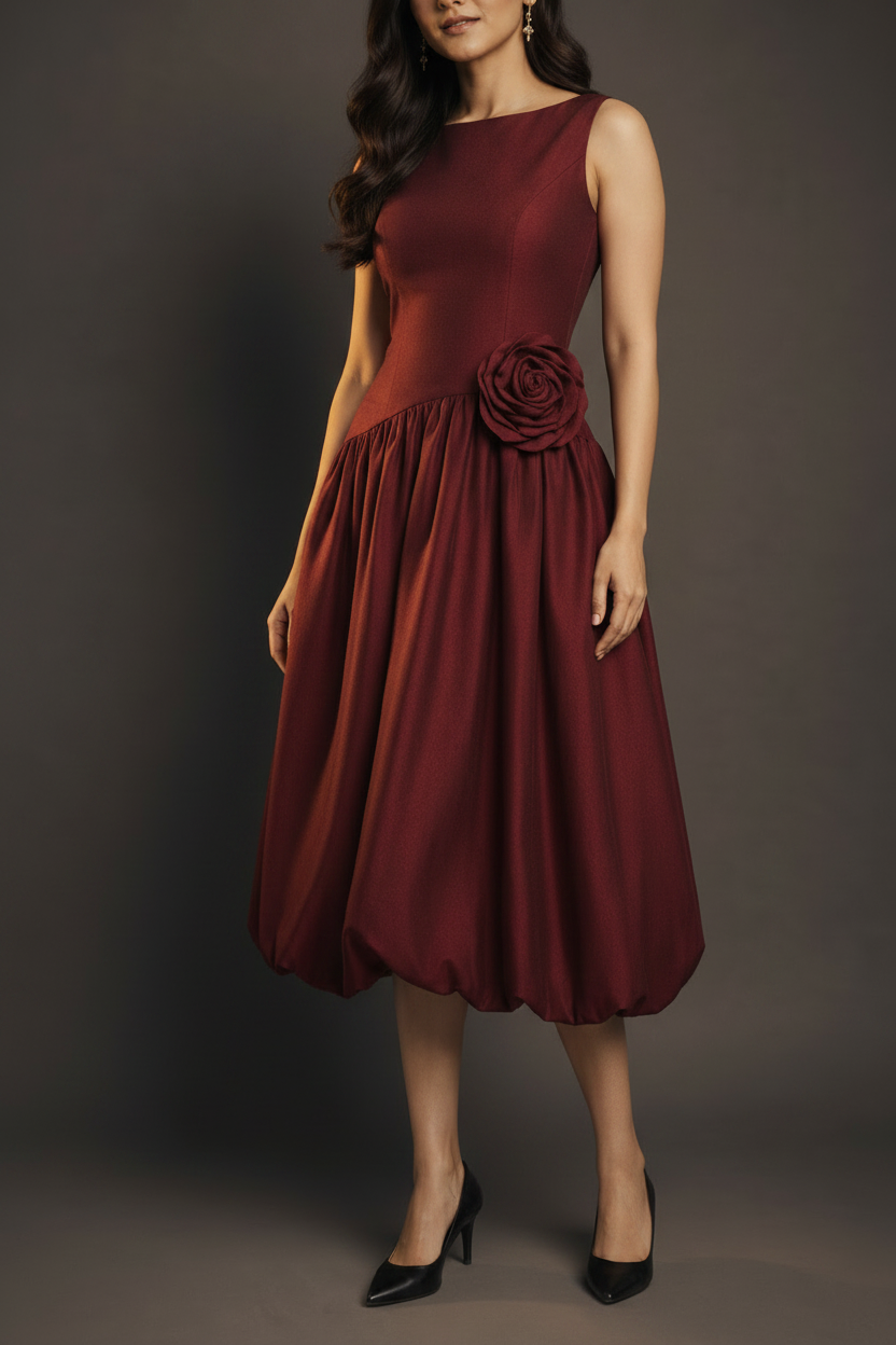 Garnet Bloom - Skirt Detail