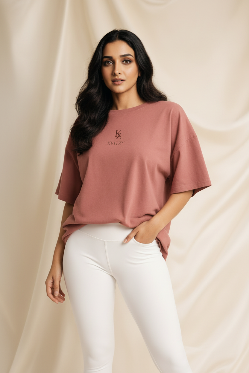 Kritzy Rose Weekend Oversized Tee - Activewear