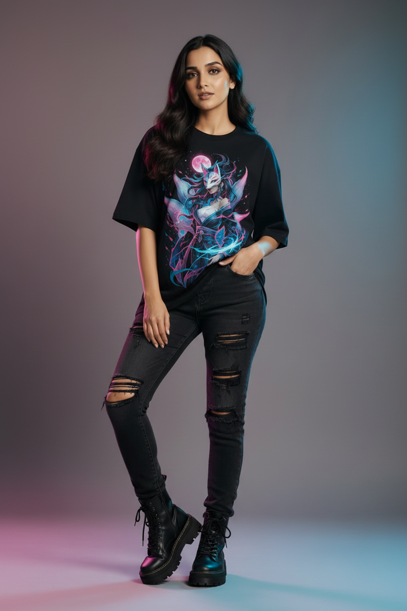 Neon Kitsune - Denim & Boots